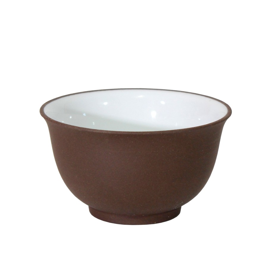 Teaware My Store | Purple & White Tasting Cups - 2.5 Oz (Set Of 2)