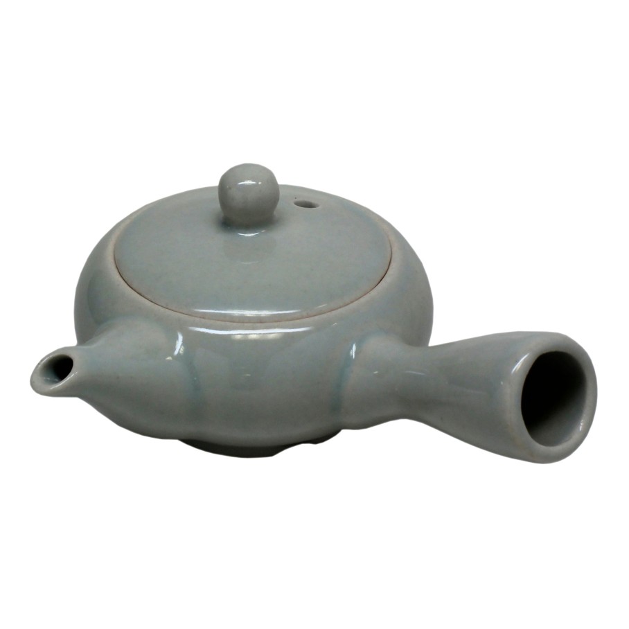 Teaware My Store | Small White Kyusu (Side Handle Teapot) - 2 Oz