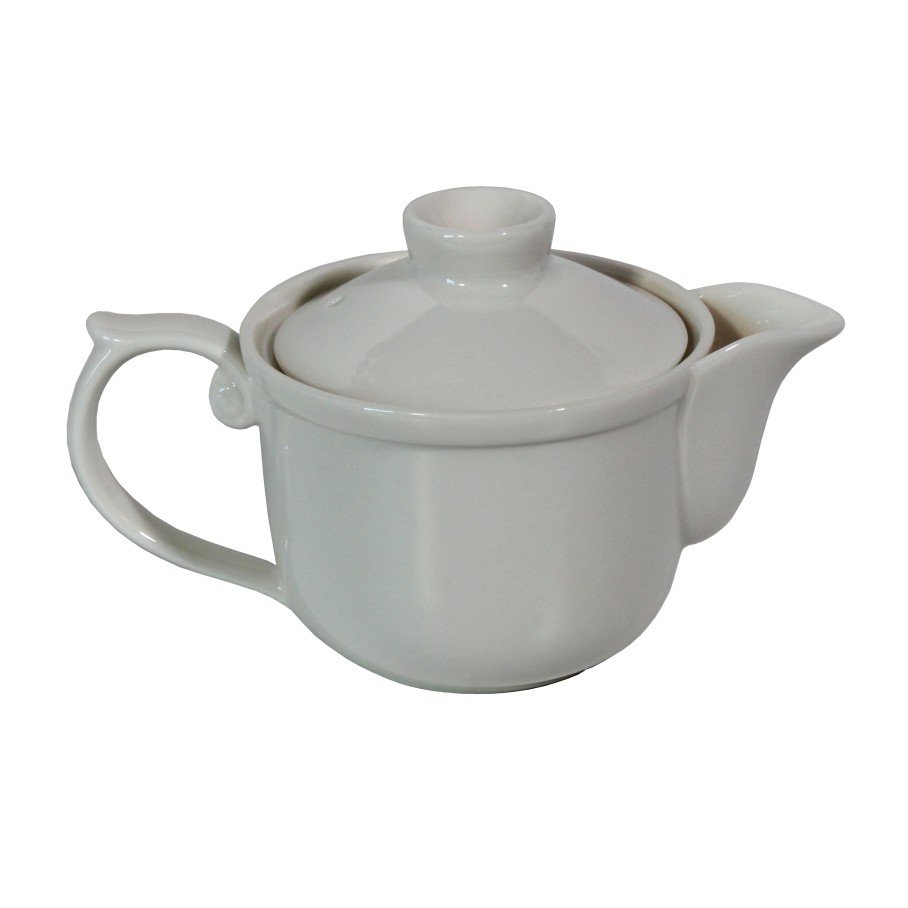 Teaware My Store | White Turret Teapot - 5 Oz