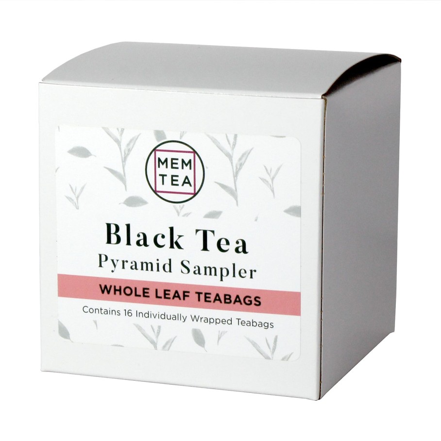 Pyramid Teabags MEM TEA | Black Tea Pyramid Tea Bag Sampler - Individually Wrapped