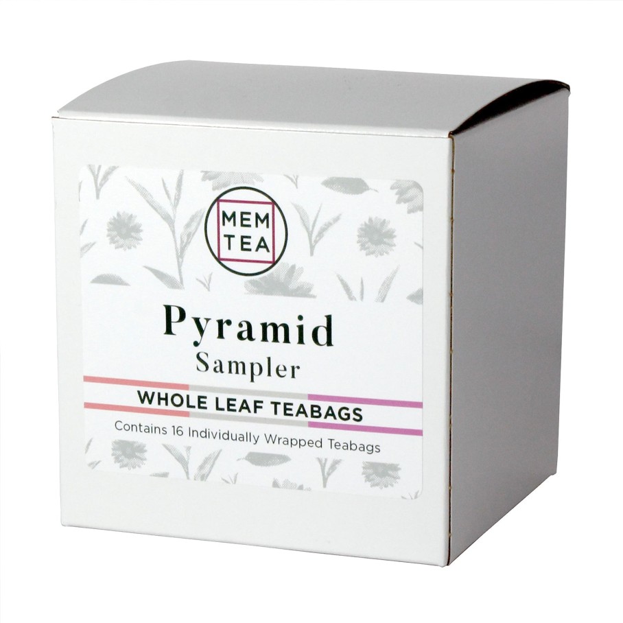 Pyramid Teabags MEM TEA | Pyramid Tea Bag Sampler - Individually Wrapped